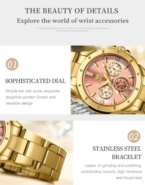 Foto 5 pulgar | Reloj De Pulsera Xtellar Para Mujer, Elegante, Impermeable Y Con Correa Metálica - Perfecto Para Estilo Y Moda