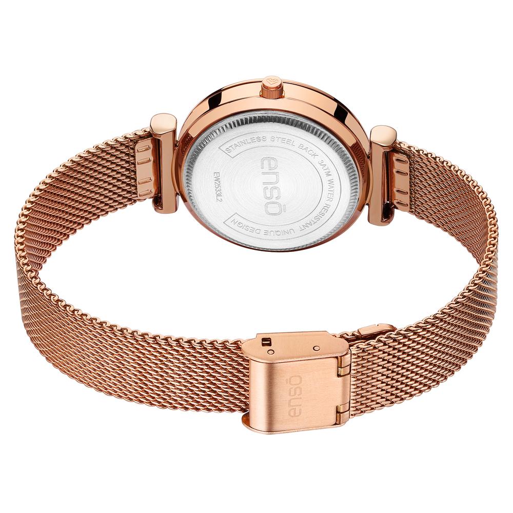 Foto 4 pulgar | Reloj De Pulsera Enso Para Mujer Ew2533l2 Oro Rosa