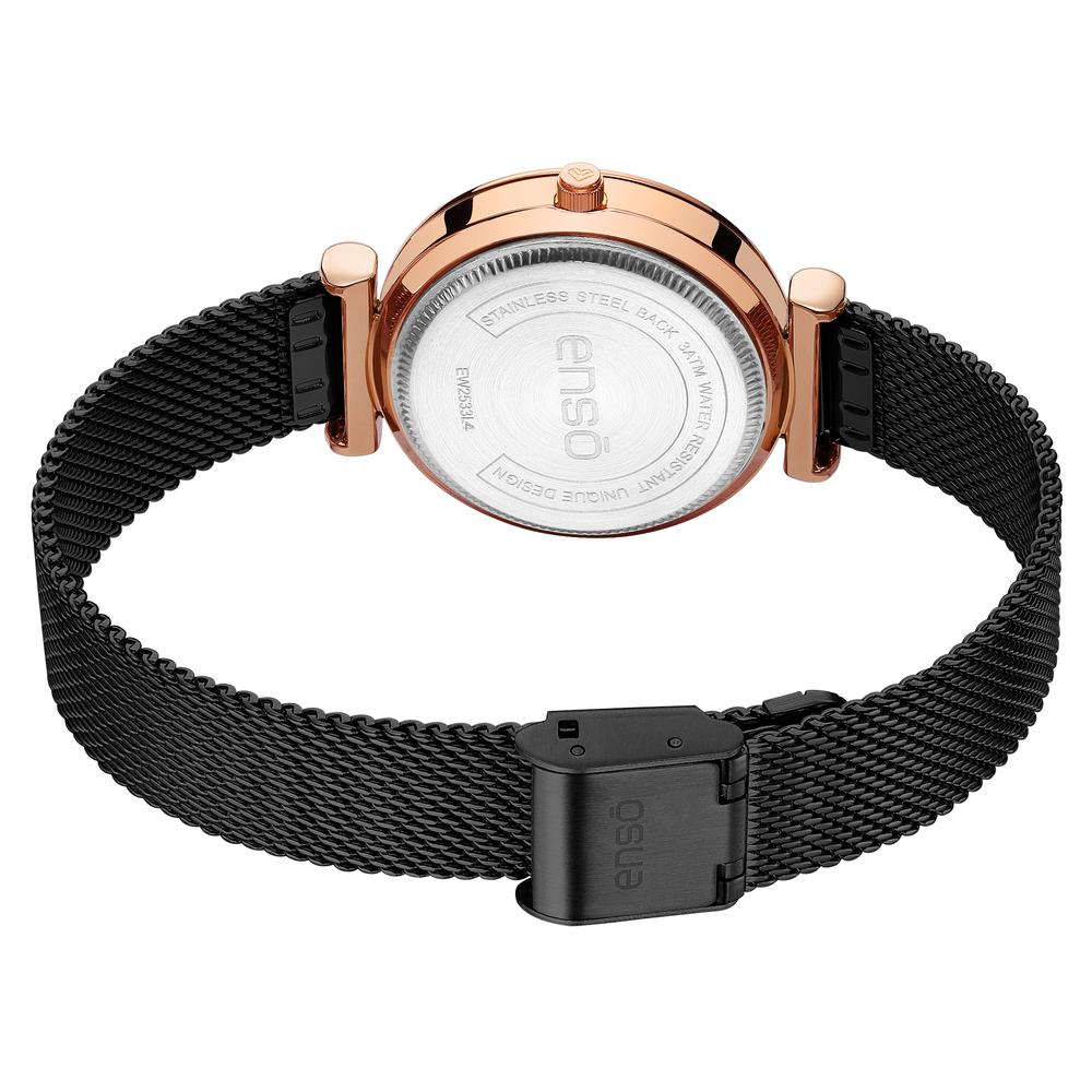 Foto 4 pulgar | Reloj De Pulsera Enso Para Mujer Ew2533l4 Negro