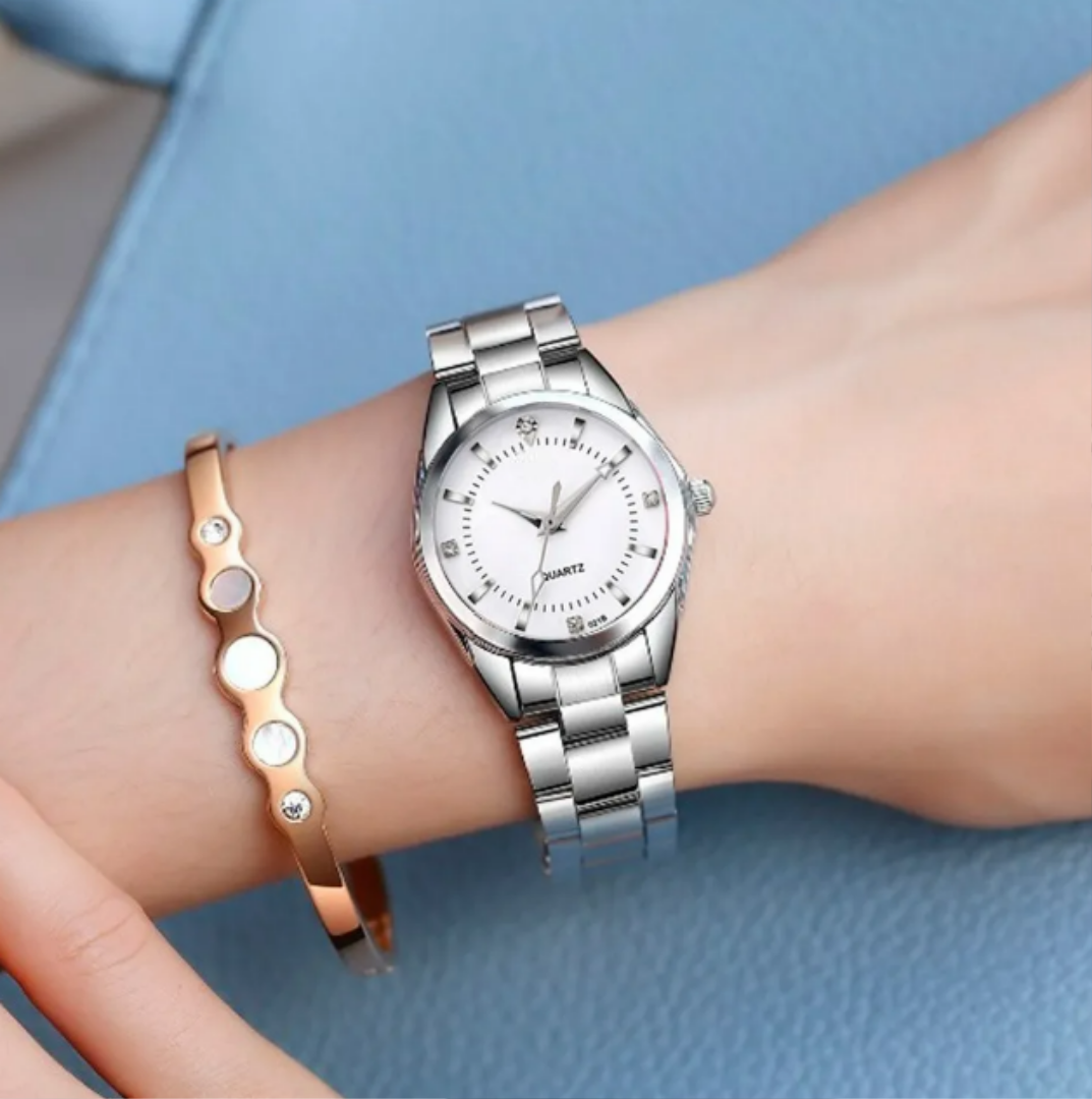 Foto 5 pulgar | Reloj de Acero Inoxidable Xtellar para Mujer