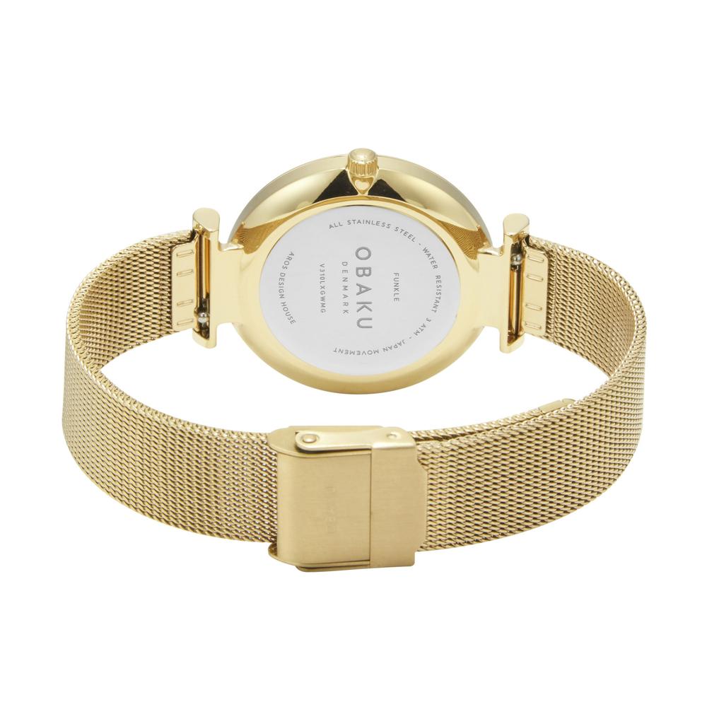 Foto 4 pulgar | Reloj Obaku Denmark V310lxgbmg Funkle Dijon-dorado