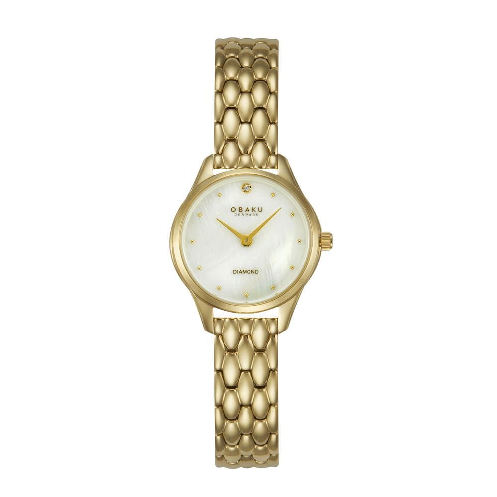 Reloj Obaku Denmark V297sxgwsg Smykke Petite Cider-dorado $2,529