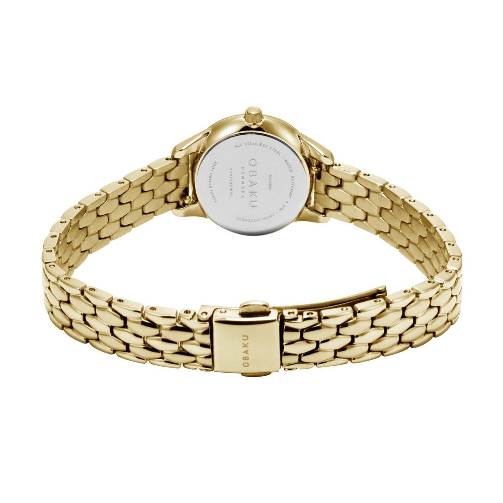 Foto 4 pulgar | Reloj Obaku Denmark V297sxgwsg Smykke Petite Cider-dorado