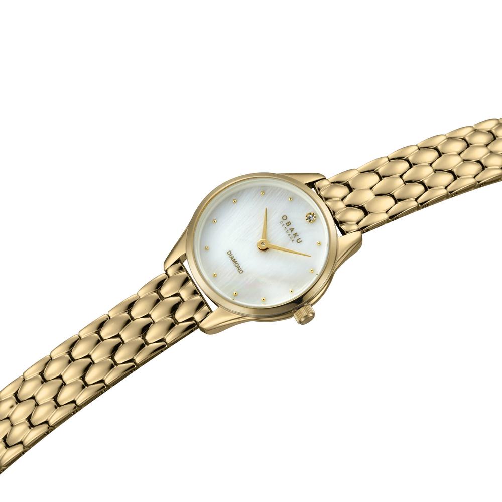 Foto 5 pulgar | Reloj Obaku Denmark V297sxgwsg Smykke Petite Cider-dorado