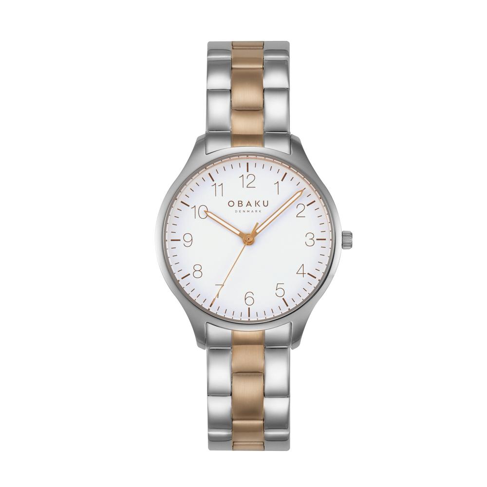 Reloj Obaku Denmark V260lxcwsh-daf Falke Lille Blossom-acero $1,759