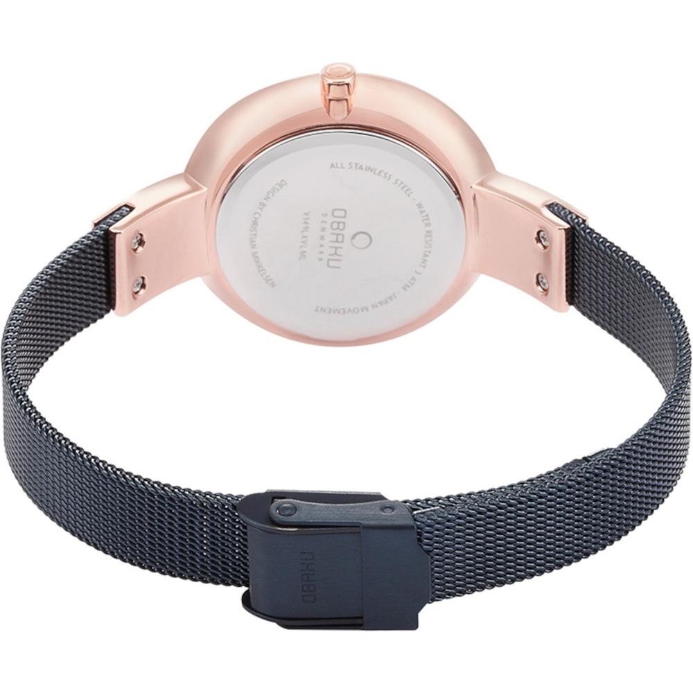 Foto 4 pulgar | Reloj Obaku Denmark V149lxvlml Sol Ocean-azul