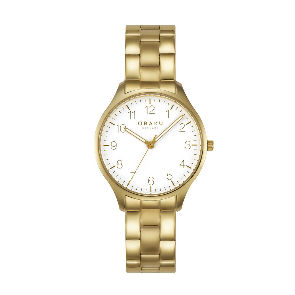 Foto 1 | Reloj Obaku Denmark V260lxgwsg-daf Falke Lille Cider-dorado