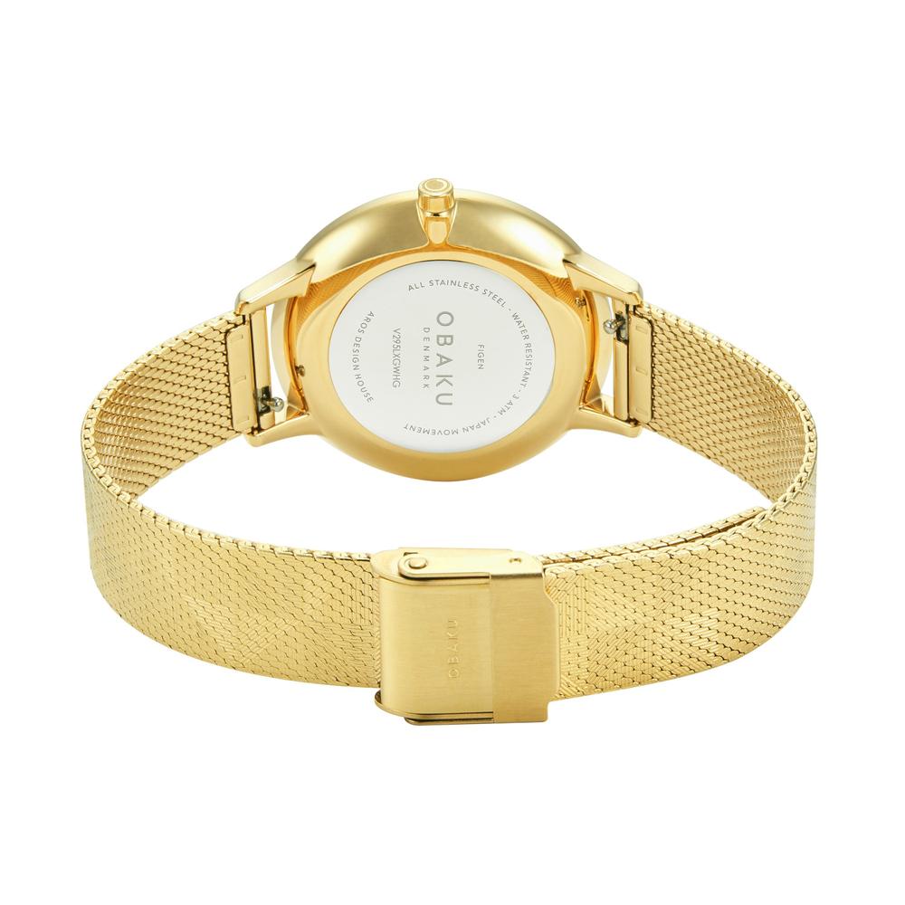 Foto 4 pulgar | Reloj Obaku Denmark V295lxgbhg Figen-dorado