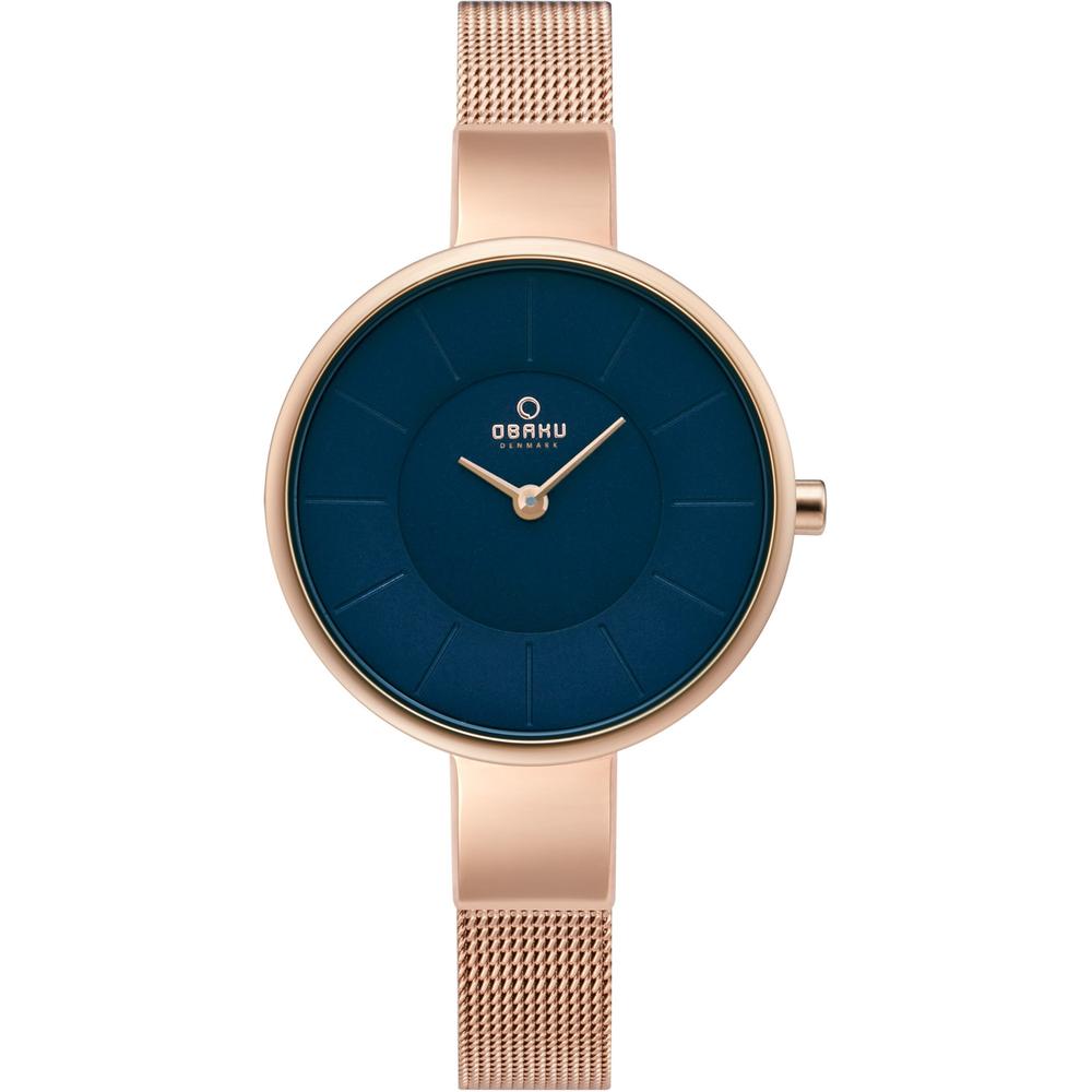 Foto 2 pulgar | Reloj Obaku Denmark V149lxvlmv Sol Azure-oro Rosa