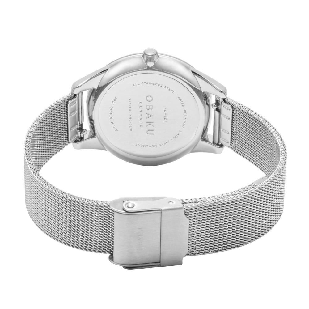 Foto 4 pulgar | Reloj Obaku Denmark V297lxcxmc-dlw Smykke Maane Cyan-acero