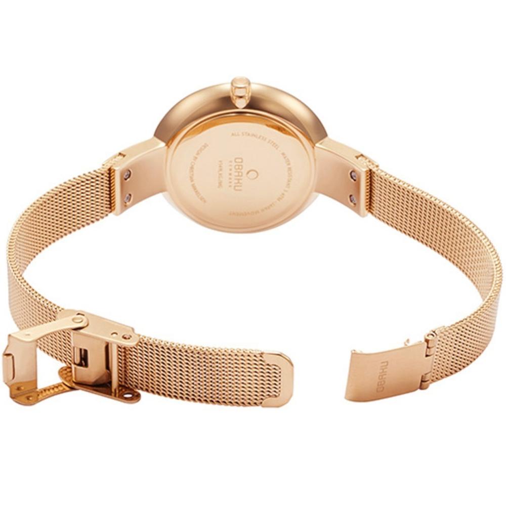 Foto 4 pulgar | Reloj Obaku Denmark V149lxvqmv Sol Ruby-acero