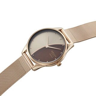 Foto 4 | Reloj Obaku Denmark V297lxvxmv-dnn Smykke Maane Chocolate-oro Rosa