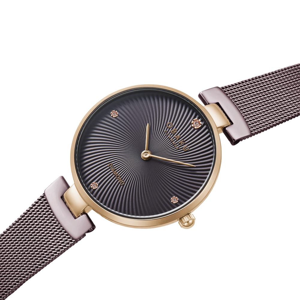 Foto 5 pulgar | Reloj Obaku Denmark V256lxvnmn Diamant Walnut-café