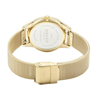 Foto 3 | Reloj Obaku Denmark V297lxgxmg-dww Smykke Maane Gold-dorado