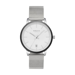 Foto 1 | Reloj Obaku Denmark V270ldawmc Salvie Lille Steel-acero
