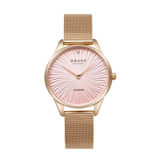 Foto 1 | Reloj Obaku Denmark V297lxvpmv Smykke Peony-oro Rosa