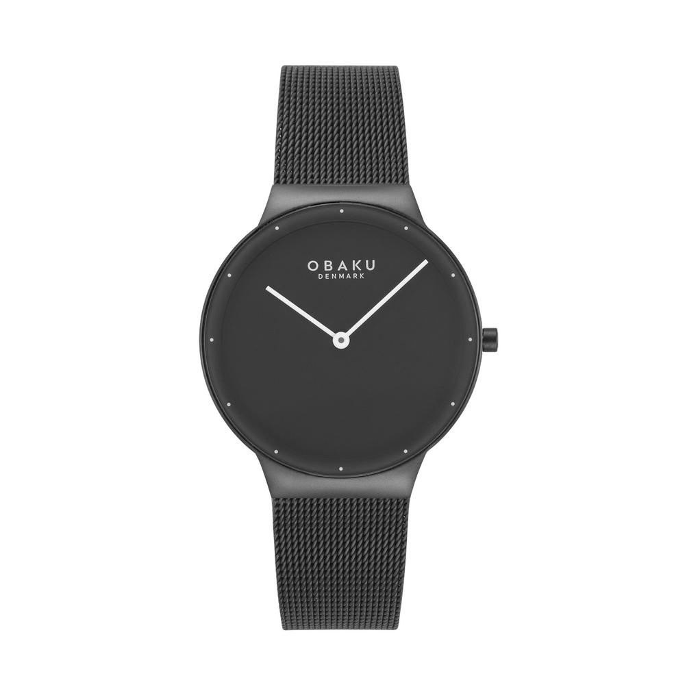Foto 2 pulgar | Reloj Obaku Denmark V307lxbbmb Net Lille Charcoal-negro