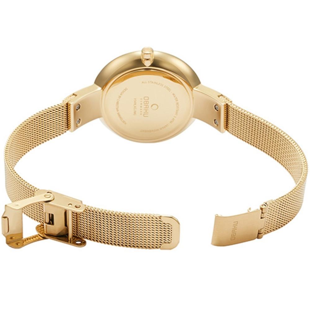 Foto 4 pulgar | Reloj Obaku Denmark V149lxgjmg Sol Dusk-dorado