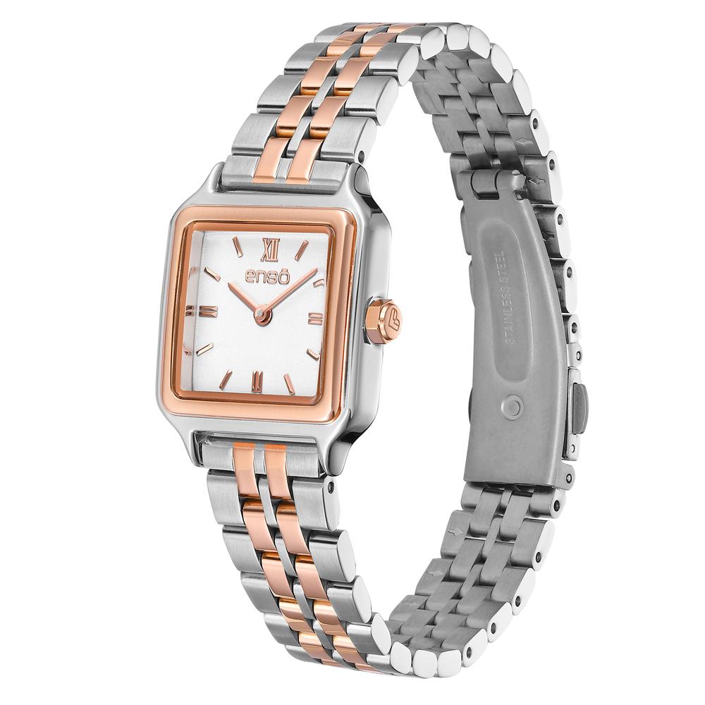 Foto 3 pulgar | Reloj De Pulsera Enso Ew2536l2 Bitono Rosado Para Mujer