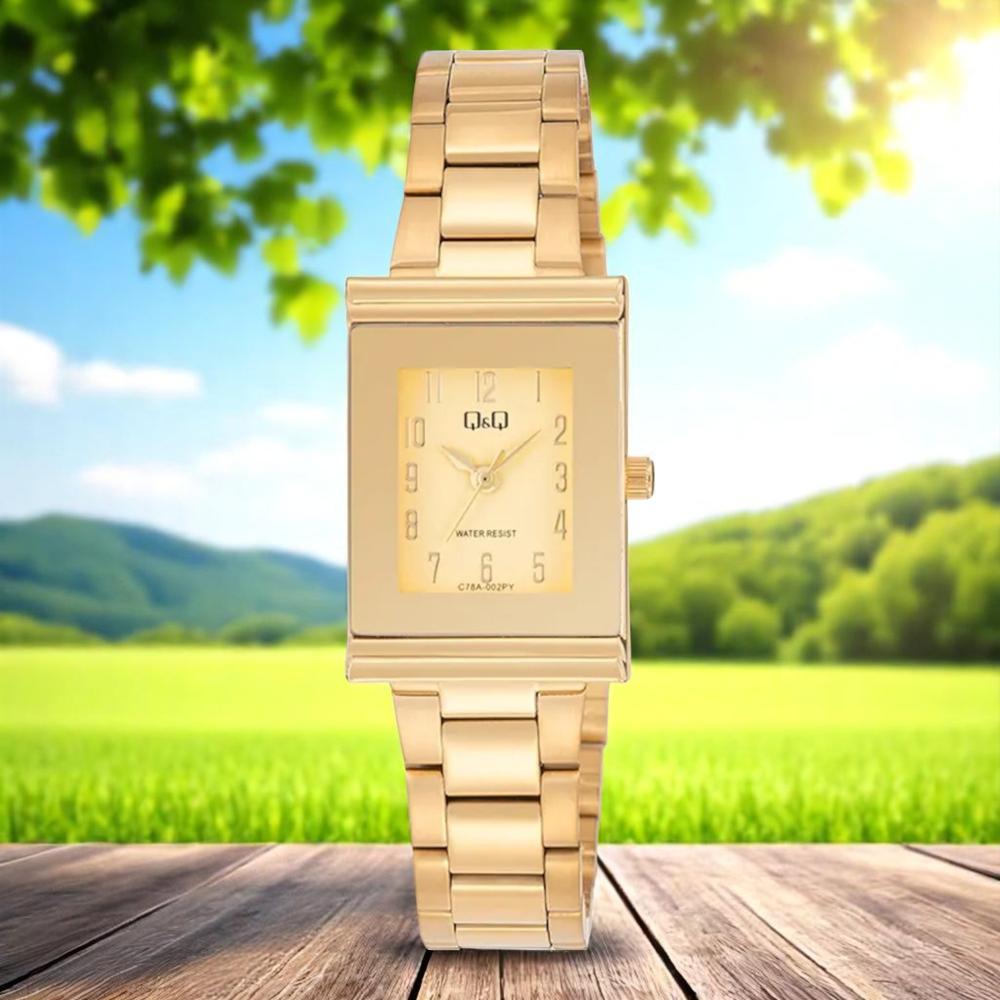 Foto 2 | Reloj Q&q C78a-002py  Ladies-dorado