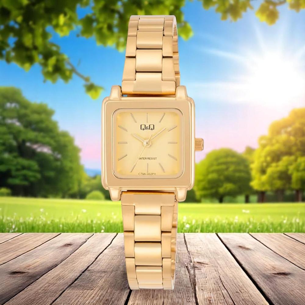 Foto 3 pulgar | Reloj Q&q C79a-002py  Ladies-dorado