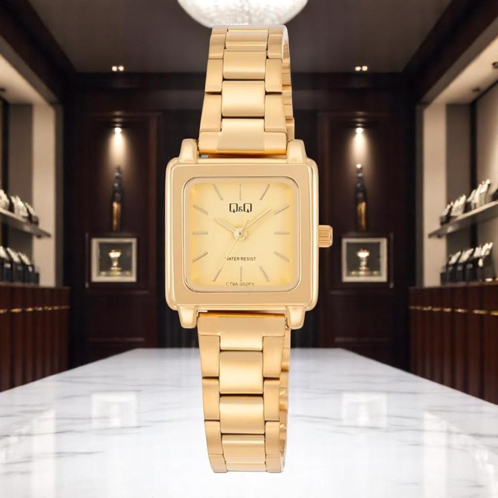 Foto 3 | Reloj Q&q C79a-002py  Ladies-dorado