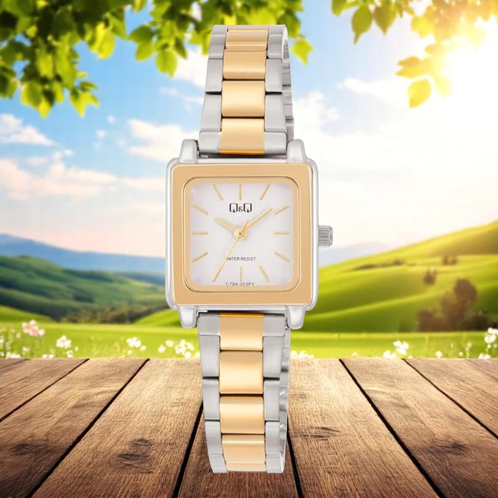 Foto 3 pulgar | Reloj Q&q C79a-003py  Ladies-acero