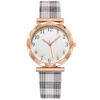 Foto 1 | Reloj Huoguo Correa A Cuadros Luminosa A La Moda Retro Para Mujer - Venta Internacional.
