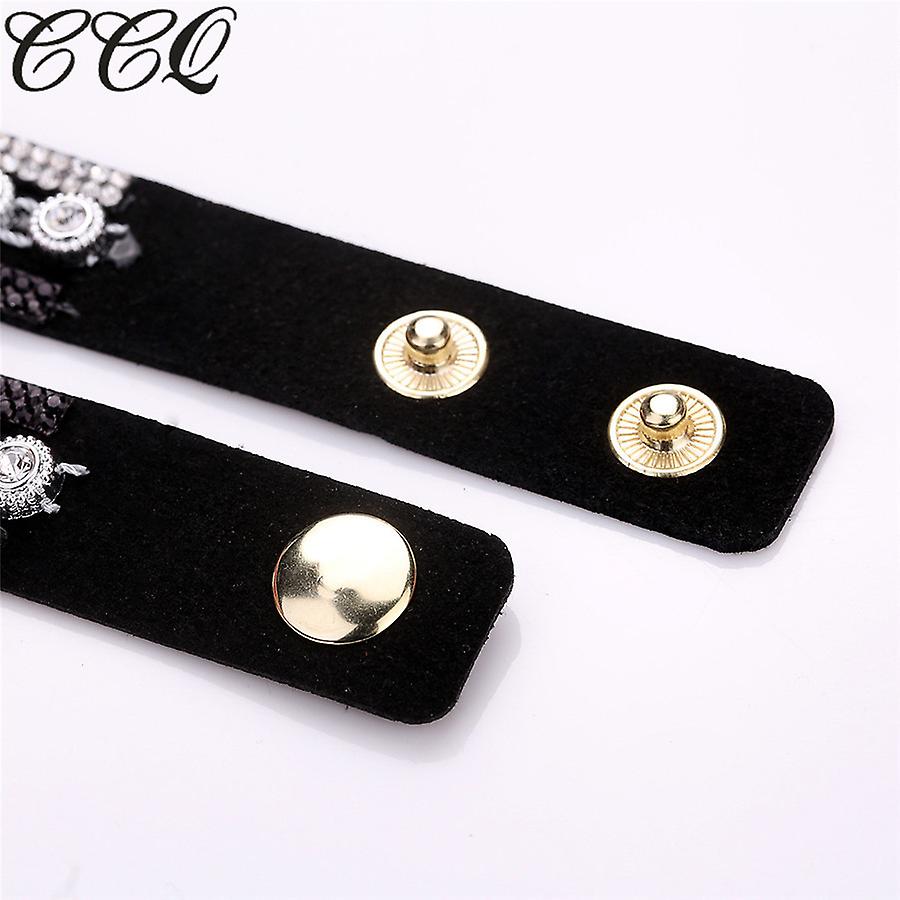 Reloj Huoguo Ccq  Pulsera Vintage De Cristal Con Diamantes De Imitación Para Mujer - Venta Internacional.