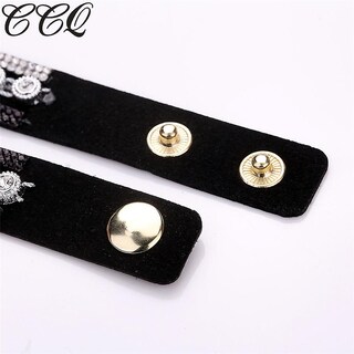 Foto 1 | Reloj Huoguo Ccq Pulsera Vintage De Cristal Con Diamantes De Imitación Para Mujer - Venta Internacional.