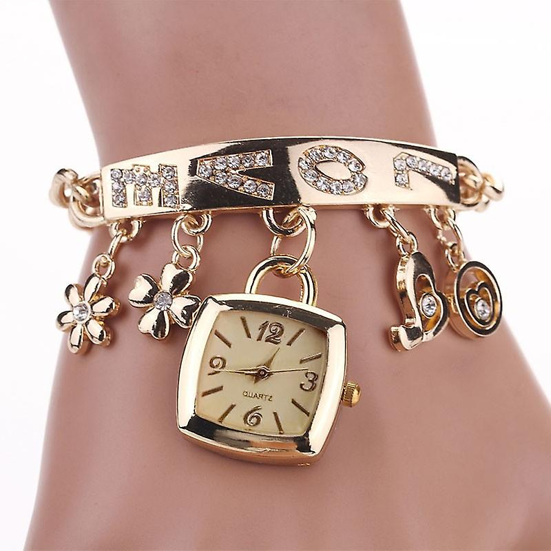 Reloj De Pulsera Huoguo Fashion Women Love Strass Chain - Venta Internacional.