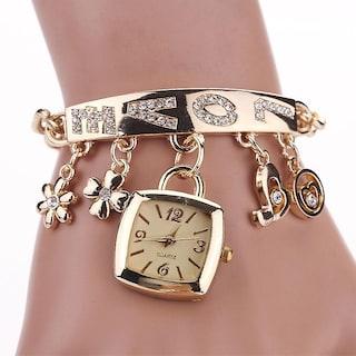Foto 2 | Reloj De Pulsera Huoguo Fashion Women Love Strass Chain - Venta Internacional.