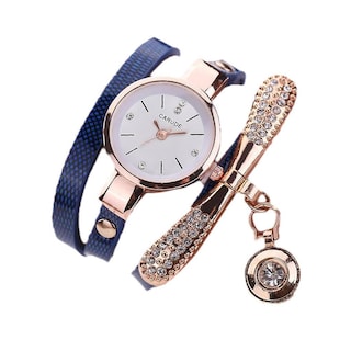 Foto 1 | Reloj De Pulsera Huoguo Para Mujer Analógico Cuarzo Con Diamantes De Imitación - Venta Internacional.
