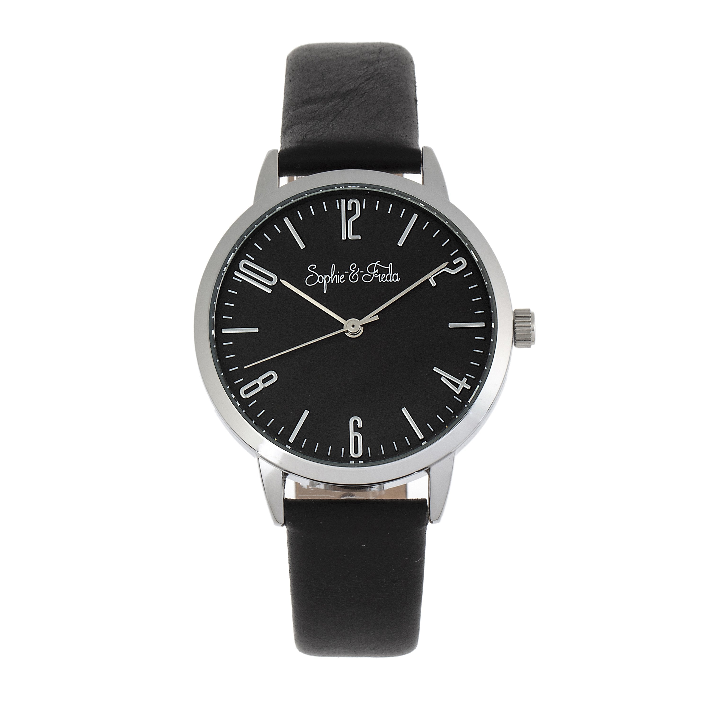 Foto 2 | Reloj Sophie And Freda Vancouver  Correa De Piel Gris - Venta Internacional.