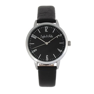 Foto 2 | Reloj Sophie And Freda Vancouver Correa De Piel Gris - Venta Internacional.