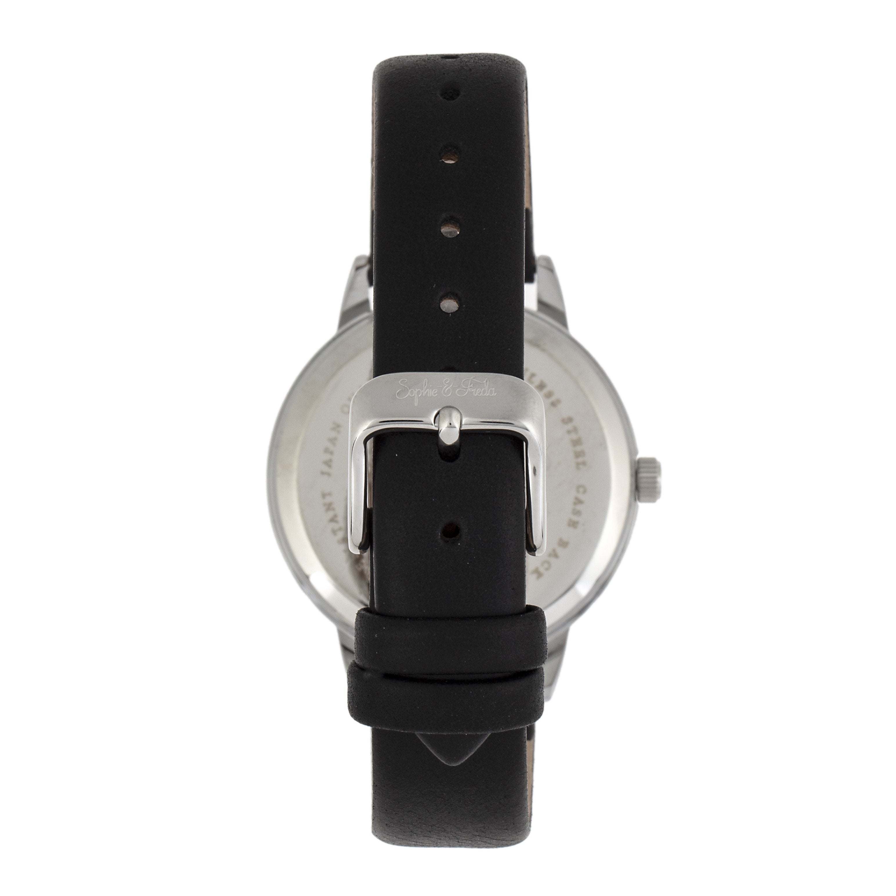 Foto 3 | Reloj Sophie And Freda Vancouver  Correa De Piel Gris - Venta Internacional.