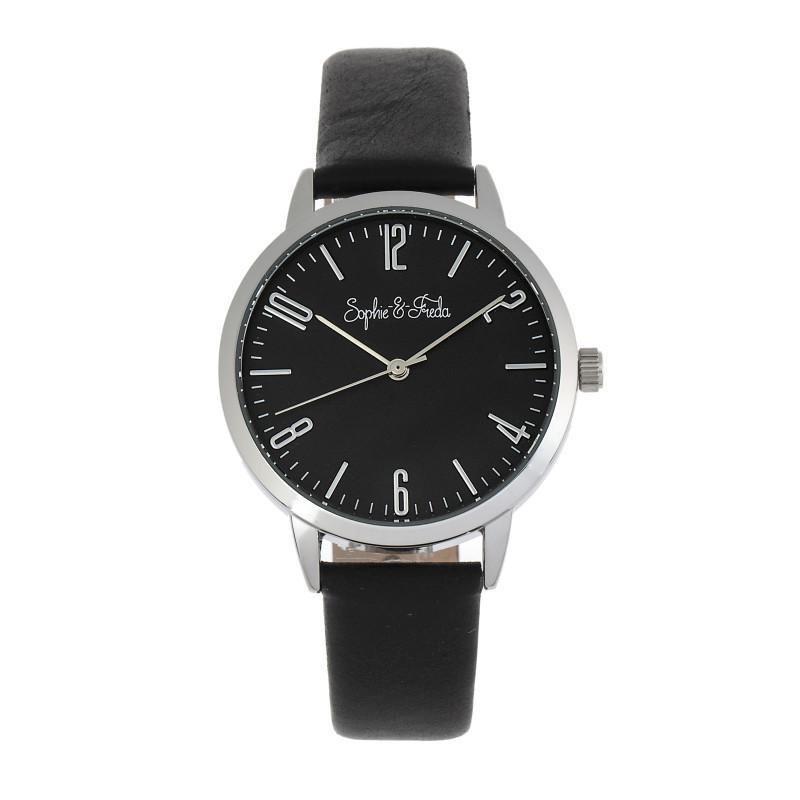Foto 7 | Reloj Sophie And Freda Vancouver  Correa De Piel Gris - Venta Internacional.