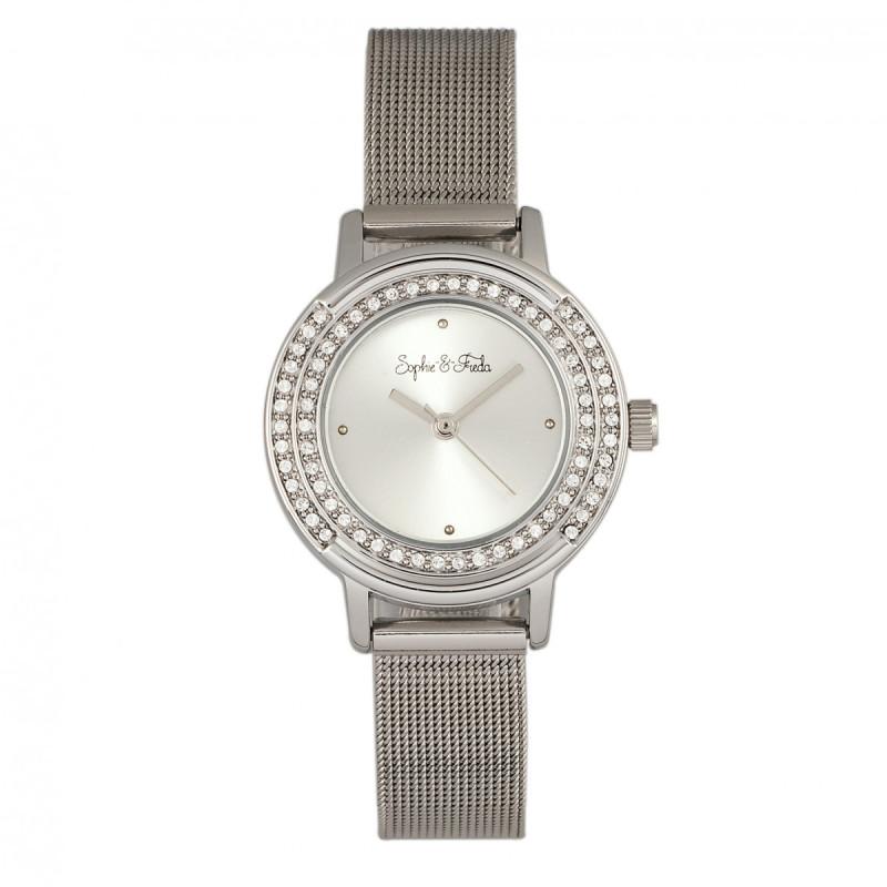 Foto 7 pulgar | Reloj Sophie & Freda Cambridge Con Cristales De Swarovski En Oro Rosa - Venta Internacional.