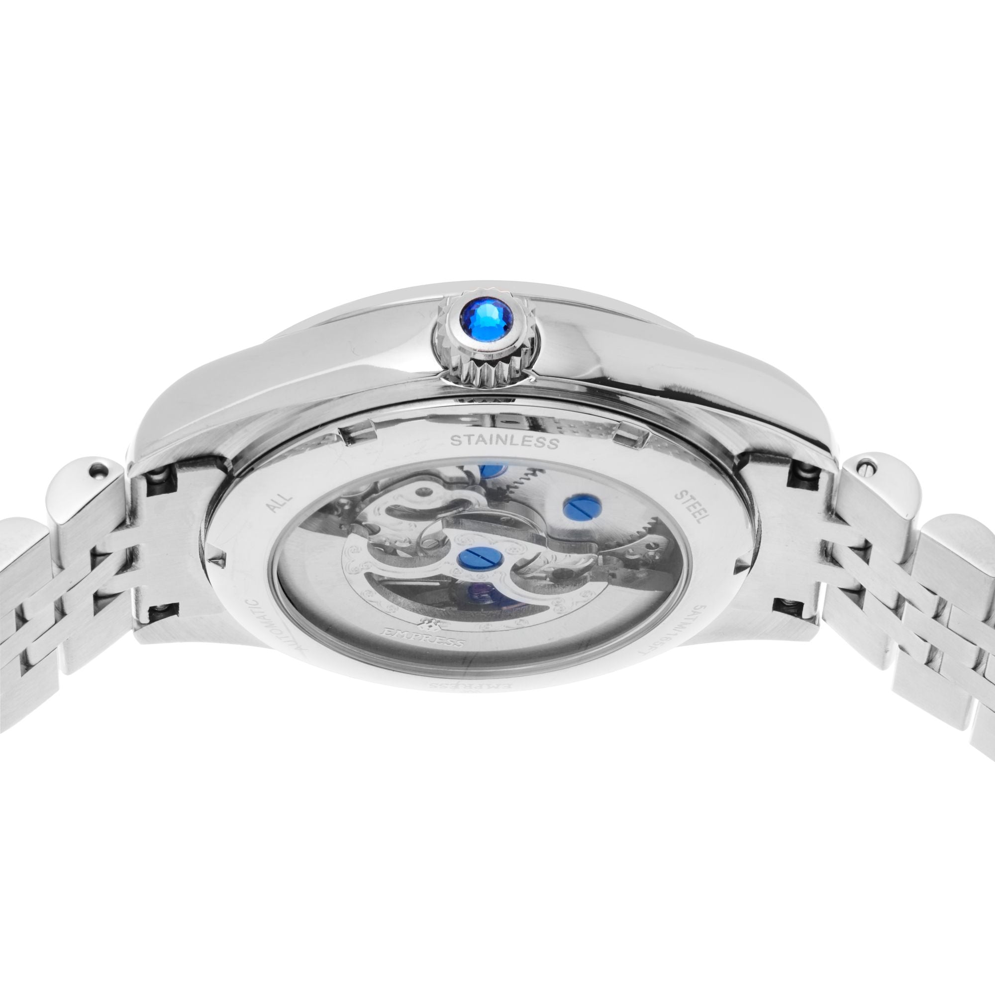 Foto 4 pulgar | Reloj Empress Magnolia Automatic Mop Skeleton Con Esfera Azul/plateada - Venta Internacional.
