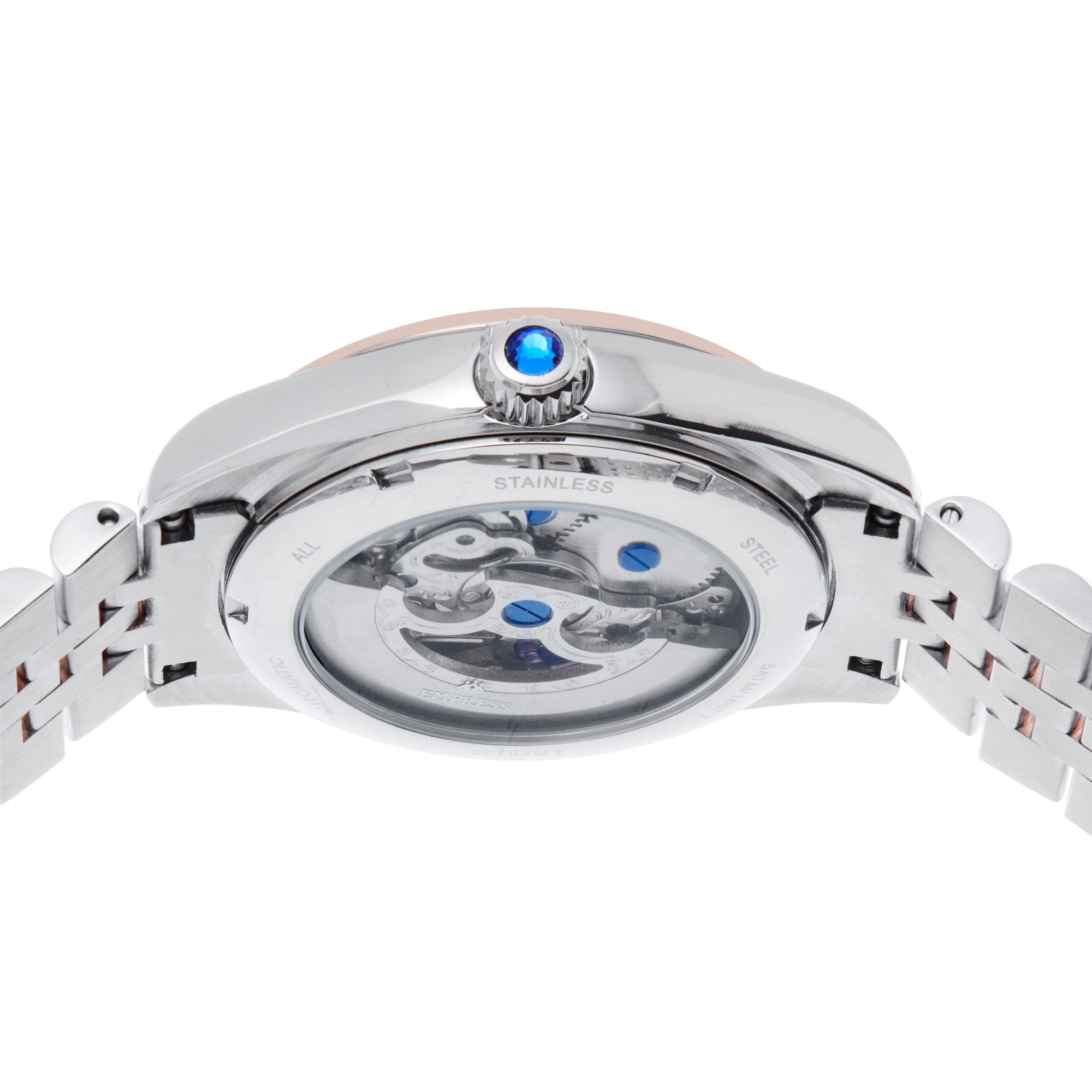 Foto 8 pulgar | Reloj Empress Magnolia Automatic Mop Skeleton Con Esfera Azul/plateada - Venta Internacional.