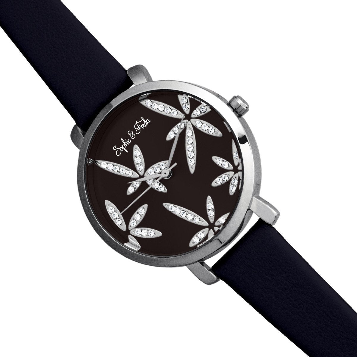 Foto 8 pulgar | Reloj Sophie & Freda Key West De Piel Con Cristales De Swarovski - Venta Internacional.