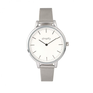 Foto 2 | Pulsera De Malla Watch Simplify The 5800 En Oro Rosa/blanco - Venta Internacional.