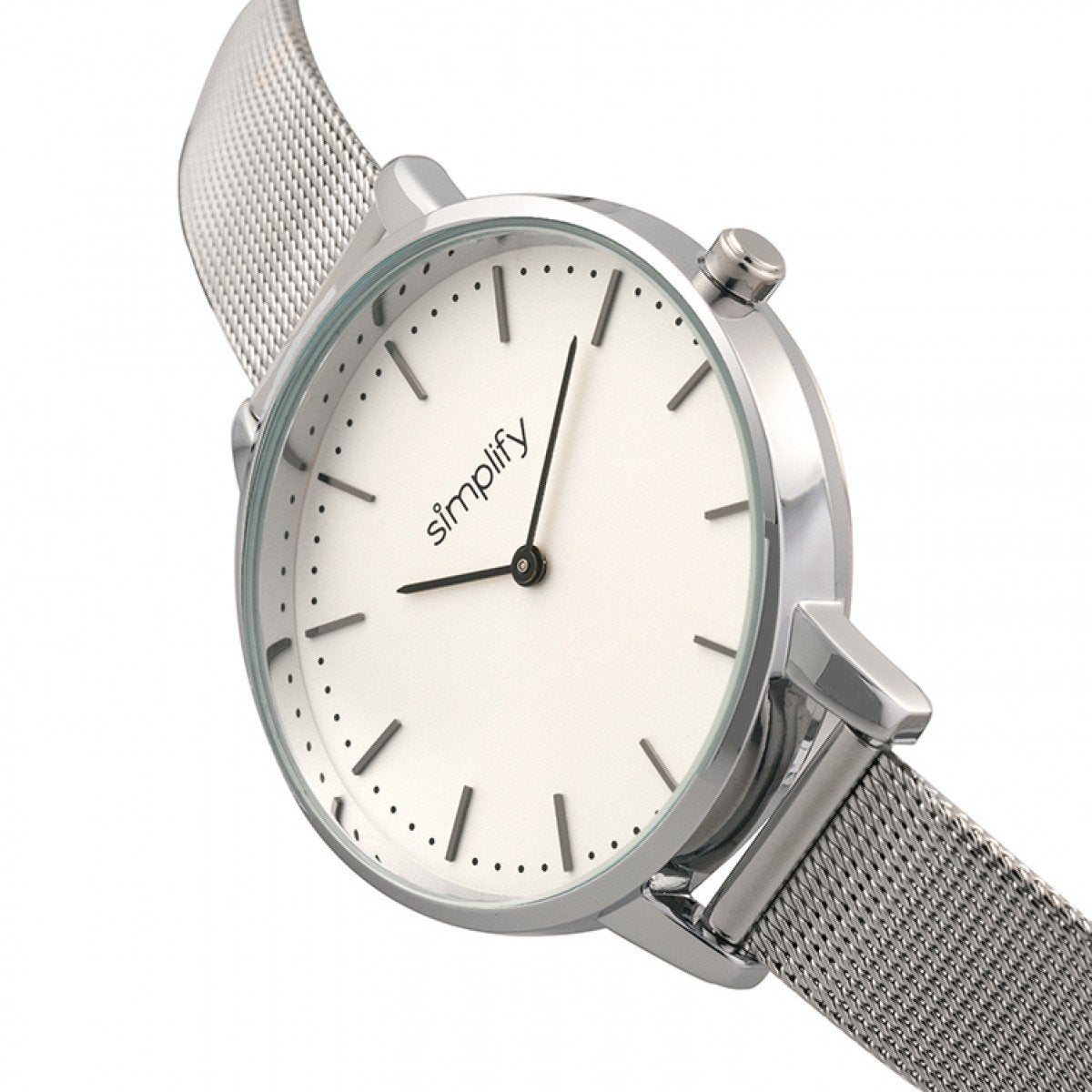 Foto 4 pulgar | Pulsera De Malla Watch Simplify The 5800 En Oro Rosa/blanco - Venta Internacional.
