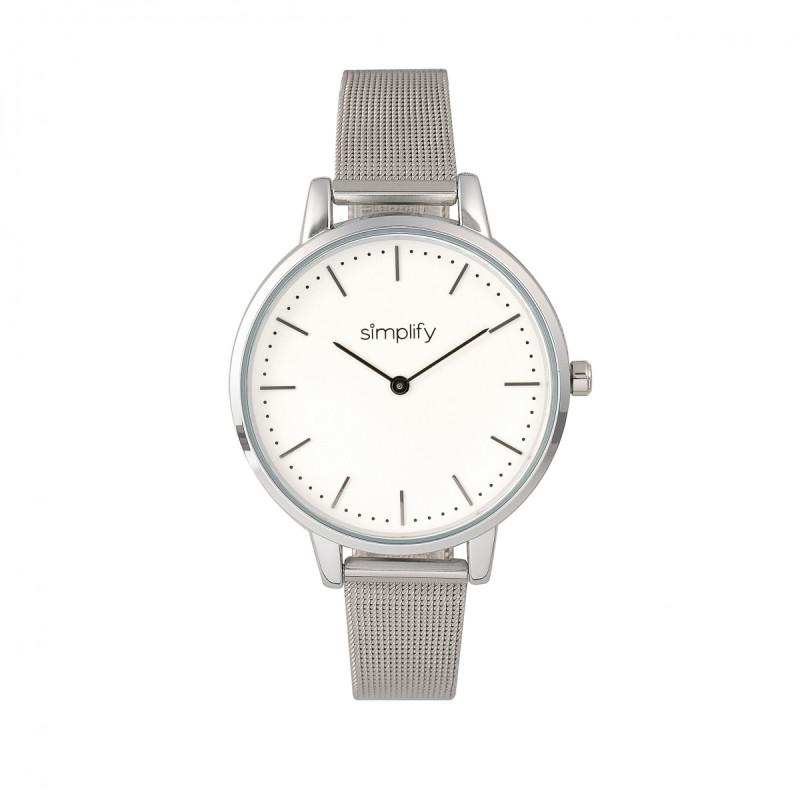 Foto 7 pulgar | Pulsera De Malla Watch Simplify The 5800 En Oro Rosa/blanco - Venta Internacional.