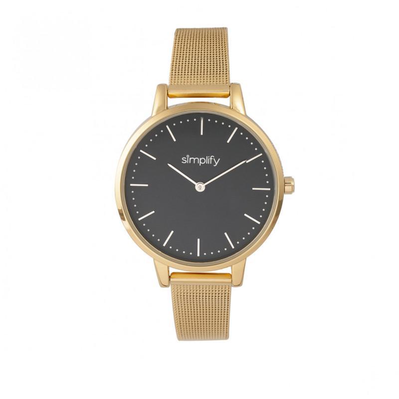 Foto 8 pulgar | Pulsera De Malla Watch Simplify The 5800 En Oro Rosa/blanco - Venta Internacional.