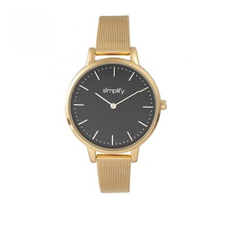 Foto 7 | Pulsera De Malla Watch Simplify The 5800 En Oro Rosa/blanco - Venta Internacional.