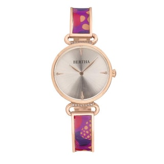 Foto 1 | Reloj: Pulsera Bertha Katherine Con Diseño Esmaltado Color Morado - Venta Internacional.