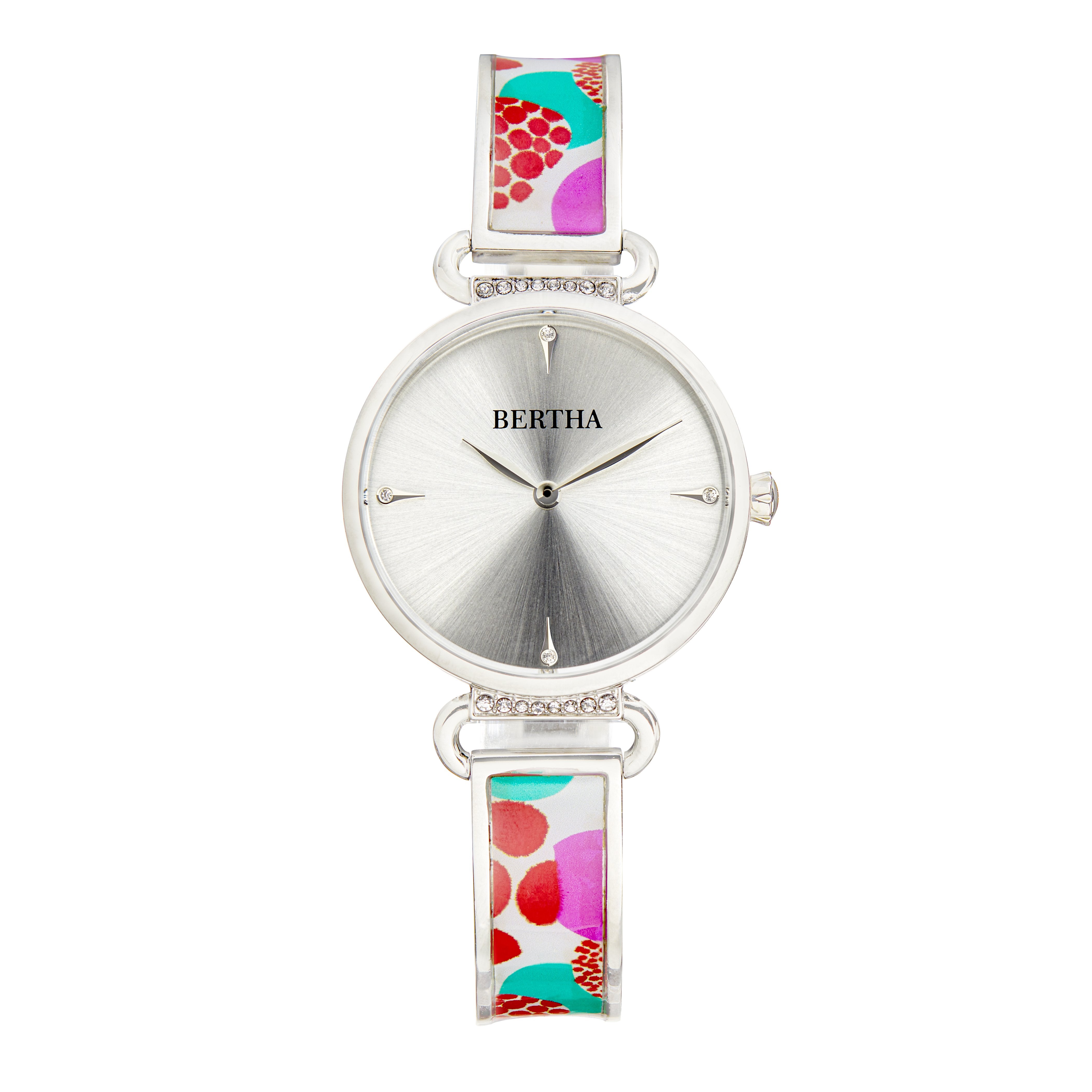 Foto 3 pulgar | Reloj: Pulsera Bertha Katherine Con Diseño Esmaltado  Color Morado - Venta Internacional.