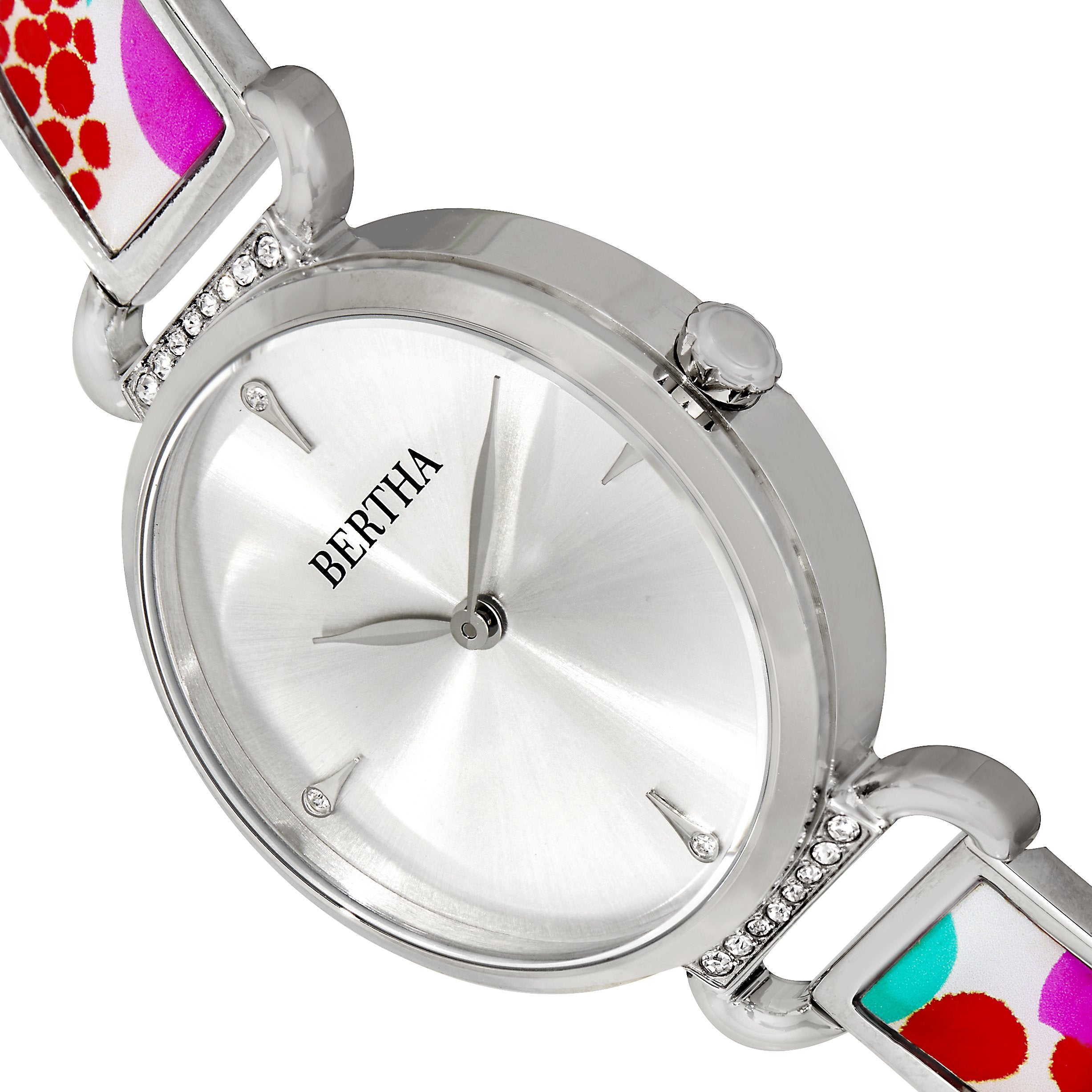 Foto 5 pulgar | Reloj: Pulsera Bertha Katherine Con Diseño Esmaltado  Color Morado - Venta Internacional.