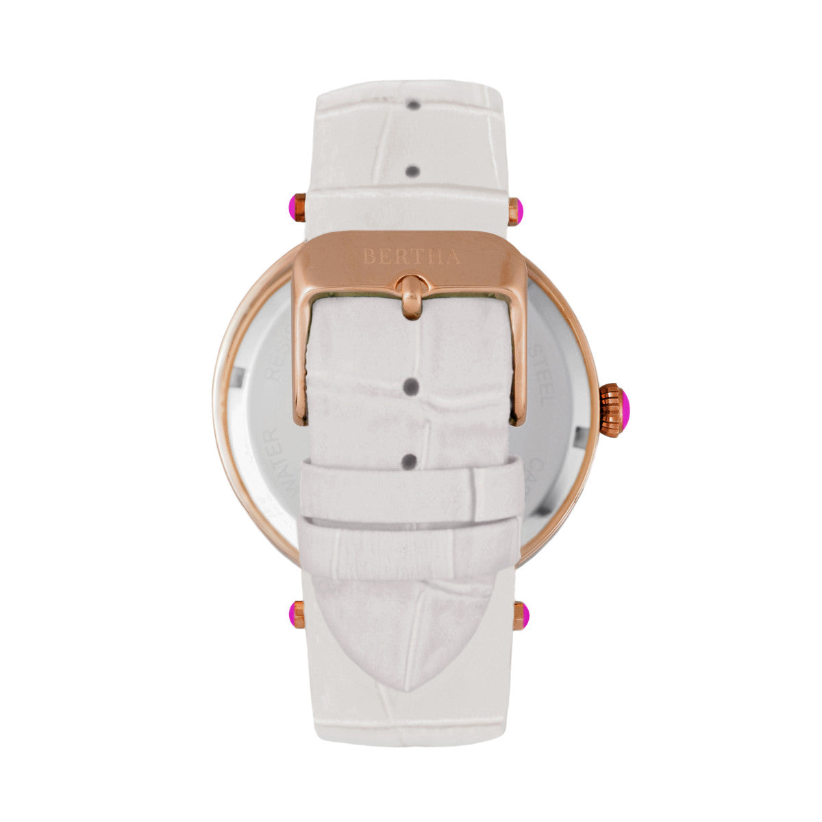 Foto 3 pulgar | Reloj Bertha Camilla - Brazalete De Piel De Madreperla  Color Blanco - Venta Internacional.